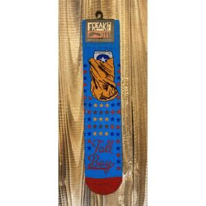 New with Tags Freaker Feet Tall Boy Beer Brown Paper Bag Unisex Graphic Socks
